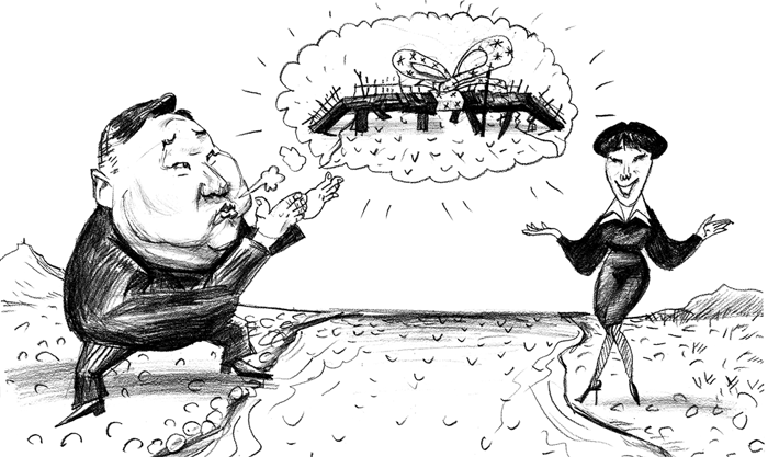 Дайте Ховалыгу ещё один срок – и он построит мост в деревню!